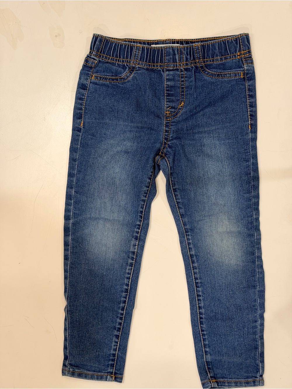 Levi's Girls Blue Elastic Waist Denim Jeggings